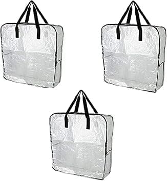 IKEA DIMPA 3 pcs Extra Large Storage Bag, Clear Heavy Duty Bags, Moth Moisture Protection Storage Bags - Amazon.ae Price Tracker