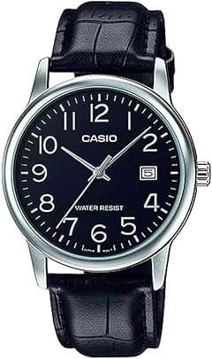 Casio Men's Watch - MTP-V002L-1BUDF Black Dial, Black Band - Amazon.ae Price Tracker