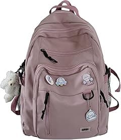 Cute Aesthetic Backpacks, School Backpack Teen Lightweight College Daypack for Teens Girls Women Students - Amazon.ae Price Tracker