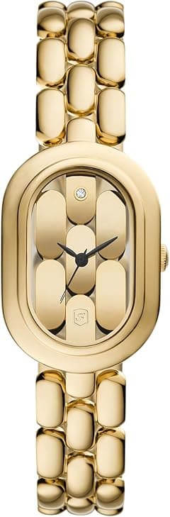 Fossil Women's Sloan Three-Hand Gold-Tone Stainless Steel Watch - Amazon.ae Price Tracker