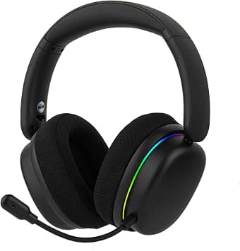 EPOMAKER X AULA G7 Pro Wireless Gaming Headset, Dual Mode BT5.3 & 2.4GHz, 7.1 Surround Sound, 80+ Hour Battery, RGB Light, with Noise Canceling Mic for PS5, PS4, Switch, PC (Black) - Amazon.ae Price Tracker