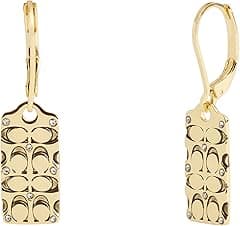 COACH Quilted C Tag Drop Earrings - Amazon.ae Price Tracker