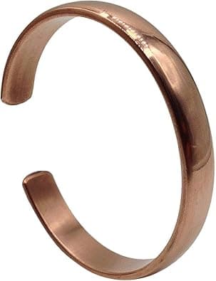 Hand Forged 100% Copper Bracelet. Unisex, Made with Solid and High Gauge Pure Copper. Helps Reducing The Joint Pain and Stiffness, Joint Related Inflammation and Skin Allergies. (Plain) - Amazon.ae Price Tracker
