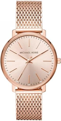 Michael Kors Women's Pyper Three-Hand Rose Gold-Tone Stainless Steel Watch, MK4340 - Amazon.ae Price Tracker
