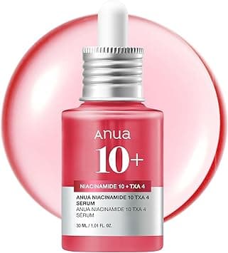 ANUA 10% Niacinamide+ 4% TXA Serum, Ceramide, Hyaluronic Acid, Tranexamic Acid, Vitamin B12 Natural color, Korean Glass Skin, Fragrance-Free, Dark Spot Serum, Korean Skincare, 30ml /1.01 fl.oz. - Amazon.ae Price Tracker