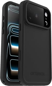 OtterBox Frē Series MagSafe Case for iPhone 17 Pro Max, Waterproof (IP68), Shockproof, Dirtproof, Protective Case with built in Screen Protector, x5 Tested to Military Standard, Black - Amazon.ae Price Tracker