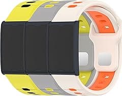 3 Pack Compatible for Amazfit Helio Strap Silicone Band- Soft Breathable Waterproof Sport, Adjustable for Women Men - Amazon.ae Price Tracker