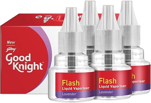 Good knight Flash Liquid Vapourizer | Mosquito Repellent Refill | Lavender Fragrance | Pack of 4 (45ml each) - Amazon.ae Price Tracker