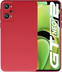 Silicone Case Cover for Realme GT Neo 2, Flexible Shockproof Protective Back Cover with Precise Cutouts (Red, for Realme GT Neo 2) - Amazon.ae Price Tracker