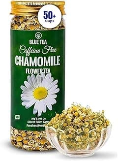 BLUE TEA - Chamomile Tea - 1.05 Oz (30+ Cups) Loose | SLEEP & RELAXATION | Herbal Tea - Caffeine Free - Flower Based - Non-Bitter - Night Time Tea | Reusable Pet Jar - Amazon.ae Price Tracker