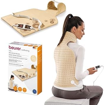 Beurer HK 58 Cosy Back & Neck Heat Pad | XXL Fleece Wrap with 6 Heat Levels, Rapid Heating & 90‑Minute Auto‑Switch‑Off - Amazon.ae Price Tracker