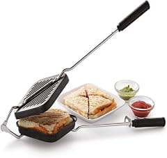 KSJONE Multifunction Double Sided Sandwich Maker Grill With Hand Toaster, Gas Operated - Amazon.ae Price Tracker