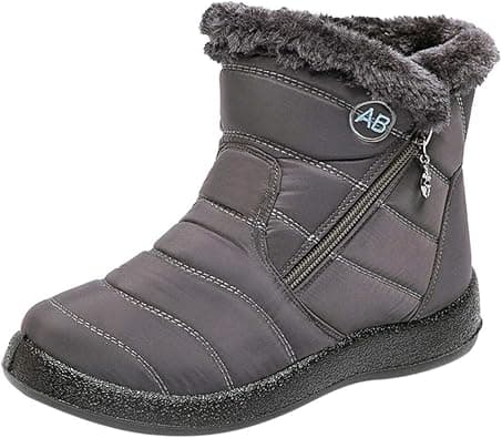 Women Snow Boots Winter, Ladies Solid Ankle Short Boots Waterproof Footwear Warm Shoes - Amazon.ae Price Tracker