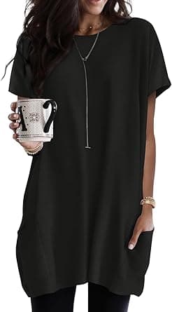 Dokotoo Womens Summer Casual Shirts Short Sleeve Tunic Tops with Pockets - Amazon.ae Price Tracker