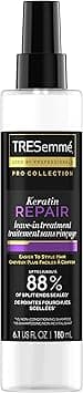 TRESemmé Pro Collection Keratin Repair Leave In Hair Treatment for Strong, Healthy-Looking Hair Care Hair Styling Treatment Spray Visibly Repair Split Ends 6.1 oz - Amazon.ae Price Tracker
