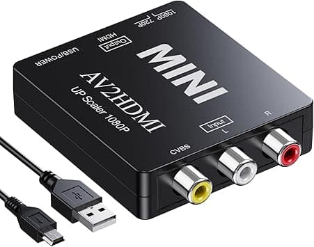 RCA to HDMI, AV to HDMI Converter, 1080P Mini RCA Composite CVBS Video Analog Converter Adapter Connector Supports PAL/NTSC for TV/PC/PS3/STB/Xbox VHS/VCR/Blue-Ray DVD Player - Amazon.ae Price Tracker