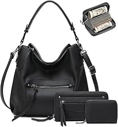 Hobo Bags for Women Handbags Purse Large Ladies Crossbody Purses Shoulder Bag Boho Designer 3pcs Set Faux Leather - Amazon.ae Price Tracker