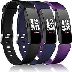 Wepro Bands Replacement Compatible with Fitbit Inspire HR/Inspire/Inspire 2/Ace 2 Fitness Tracker for Women Men, 3-Pack, Small, Large - Amazon.ae Price Tracker
