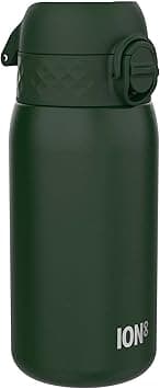 ION8 Lightweight Steel Kids Water Bottle, 400ml/13oz, Non-Insulated, Leak Proof, Easy to Open, Secure Lock, Dishwasher Safe, Fits Cup Holders, Carry Handle, Metal Water Bottle, Dark Green - Amazon.ae Price Tracker