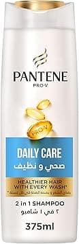 Pantene Pro-V Daily Care 2in1 Shampoo, Healthier Hair with Every Wash, Nourishes, Cleanses, Thickens and Strengthens, for Clean and Shiny Hair, 375ml - Amazon.ae Price Tracker
