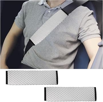 Osilly 2Pcs Car Seat Belt Covers, Mesh Universal Seatbelt Shoulder Strap Protector, Breathable Auto Seat Belt Pads Cover, Harness Cushion for Comfortable Driving, Automotive Accessories (White) - Amazon.ae Price Tracker