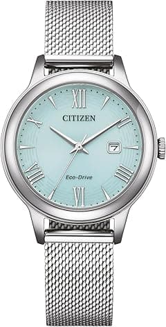 CITIZEN Eco-Drive Solar Women's Watch with Stainless Steel Mesh Strap and Date in Various Designs - Amazon.ae Price Tracker