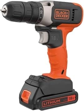 BLACK+DECKER Cordless Drill Driver, 18V 1.5Ah Li-Ion, Compact Lightweight, 11 Position Clutch, 0-600 RPM, Bit Clip, LED Light, for Wood Drilling & Screwdriving, Orange/Black - BCD001C1-GB - Amazon.ae Price Tracker