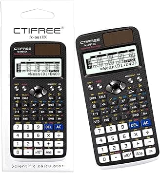 FX-991EX Scientific Calculator, Engineering Scientific Calculator with 552 Functions and 2-Line LCD Display, 10+2 Digits Written Display Calculators for School Students, Teachers and Business (Black) - Amazon.ae Price Tracker