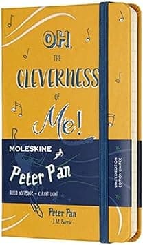 Moleskine Peter Pan Limited Edition Notebook, Ruled Notebook with Peter Pan Themed Graphics and Details, Hard Cover, Pocket Size 9 x 14 cm, Orange Yellow, 192 Pages - Amazon.ae Price Tracker