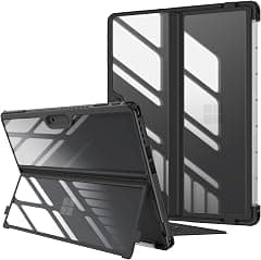 Fintie Hard Case for 13 Inch Microsoft Surface Pro 9 / Pro 9 5G (2022 Release) - Shockproof Folio Protective Rugged Cover Compatible with Type Cover Keyboard + Original Kickstand (Black) - Amazon.ae Price Tracker
