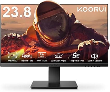 KOORUI 24-Inch IPS Business Monitor Full HD1920 x 1080, 100Hz Refresh Rate, 5ms Response Time, sRGB 99% Color Gamut, 16.7m Maximum Color, Built-in Speaker, Tilt Adjustable, HDMI & VGA, Freesync - P02 - Amazon.ae Price Tracker