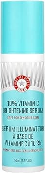 First Aid Beauty - 10% Vitamin C Brightening Serum, Daily Dark Spot Serum with Squalane & Vitamin E, Helps Brighten Without Irritation or Clogged Pores, Safe for Sensitive Skin, 1.7 oz - Amazon.ae Price Tracker