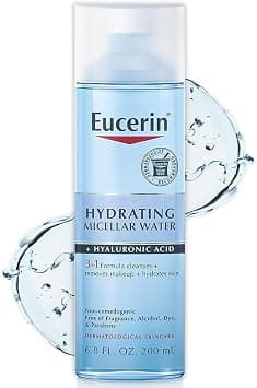 Eucerin Hydrating 3-in-1 Micellar Water, Formulated with Hyaluronic Acid, 6.8 Fl Oz Bottle - Amazon.ae Price Tracker