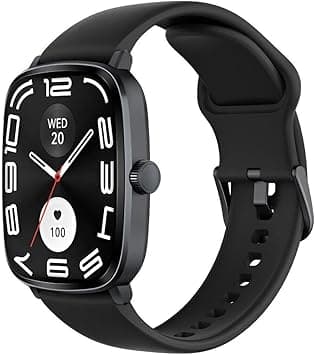 Haylou RS5 Smartwatch, 2.01" AMOLED Display with Silicone & Braided Straps,Over 150 Watch Faces, Bluetooth Call With One Switch and 150+ Workout Modes, Health Management and 9-Day Battery Life - Black - Amazon.ae Price Tracker