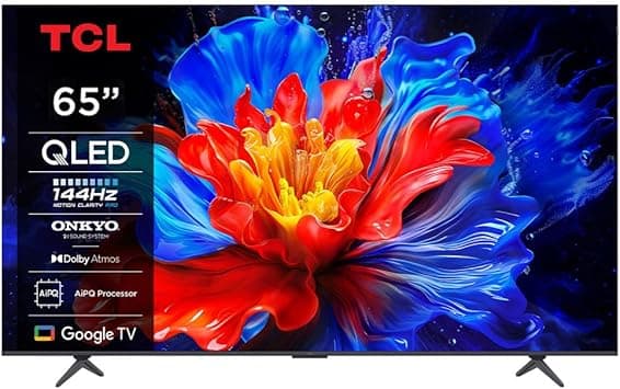 TCL 65 Inch QLED TV 65P8K, HDR10+, Google TV, Dolby Vision Atmos, AiPQ Processor,144Hz, ONKYO 2.1 Hi-Fi System, Dolby Vision HDR, Slim & Uni body – 65P8K (2025 Model) - Amazon.ae Price Tracker