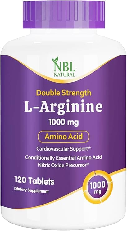 NBL Natural, L-Arginine 1,000 mg, Nitric Oxide Precursor*, Amino Acid, 120 Tablets - Amazon.ae Price Tracker