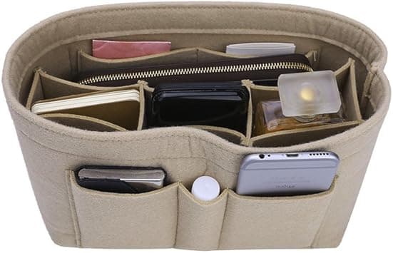ZTUJO Purse Organizer Insert, Felt Bag Organizer For Handbag Purse Organizer (Small, Beige) - Amazon.ae Price Tracker
