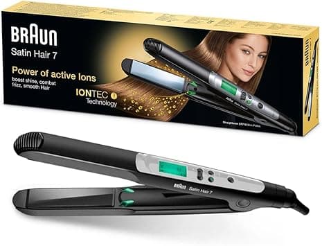 Braun Satin Hair 7 ST710 Hair Straightener With IONTEC Technology, Black - Amazon.ae Price Tracker