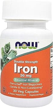 Now Foods - Iron Double Strength Essential Mineral 36 Mg 30 Veg Capsules - Amazon.ae Price Tracker