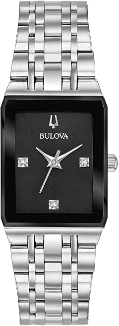 Bulova Ladies Modern Quadra Quartz Stainless Steel Bracelet Watch - Amazon.ae Price Tracker