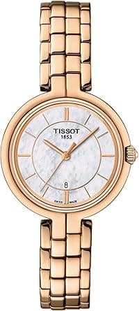 Tissot T094.210.33.111.01 Flamingo White Mother of Pearl Dial Women's Watch - Amazon.ae Price Tracker