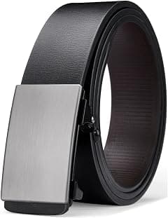 Oyifan Black Belt Men, Genuine Leather Dress Designer Belts for men, Fashion Slide Ratchet Click Casual Mens Belt for Jeans - Amazon.ae Price Tracker