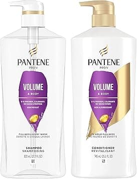 Pantene Pro-V Volume & Fullness Shampoo 27.7 oz + Conditioner 25.1 oz + Rescue Shot 0.5 oz - Amazon.ae Price Tracker