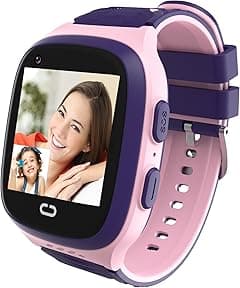 4G Kids Smart Watch GPS Tracker - Smartwatch with Two Way Call Video Calling 7 Puzzle Games Voice Chat SOS School Mode Pedometer Geo-Fence Touch Screen Alarm Clock Smartwatches for Boys Girls - Amazon.ae Price Tracker
