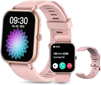 PEJE ZW01 Smart Watch丨Smart Watches For Men丨1.83 TFT Display丨Ip68 Waterproof,Bluetooth calling,All-Round Fitness Management,123+ Workout Mode,15 Days Battery Life,Compatible with iOS & Android (Pink) - Amazon.ae Price Tracker
