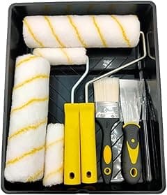 Paint Roller Set 6pc- Paint Rollers for Walls and Ceilings, Paint Pads, Paint Tray, Brush, Scraper, Mini Rollers for Painting, Paint Sleeves, Paint Supplies - Roller Sets for Painting Decorating Walls - Amazon.ae Price Tracker