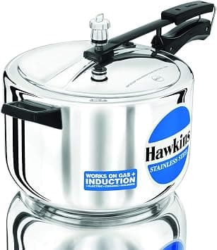 Hawkins Stainless Steel Induction Compatible Base Pressure Cooker, 8 Litres, Silver - Amazon.ae Price Tracker