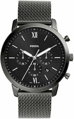 Fossil Men's Neutra Chronograph, Smoke Stainless Steel Watch, FS5699 - Amazon.ae Price Tracker