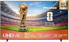 Hisense 43-Inch 4K UHD Smart TV (43A62QS, 2025 Model) – Precision Color, Dolby Vision, Dolby Audio, Game Mode PLUS | VIDAA OS, Wi-Fi, Bluetooth, HDMI - Amazon.ae Price Tracker