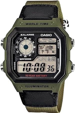 Casio Men's Watch - AE-1200WHB-3BVDF Black Dial, Green Band - Amazon.ae Price Tracker